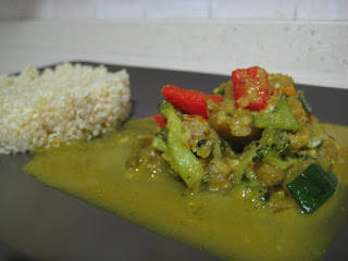 CURRY VEGETAL CON QUINOA. THERMOMIX.