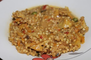 TRIGO SARRACENO CON VERDURITAS, CURRY Y LECHE DE COCO